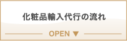 化粧品輸入代行の流れ OPEN ▼